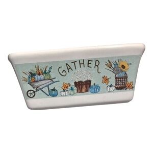 Vintage Gather blue pumpkin mini baking dish